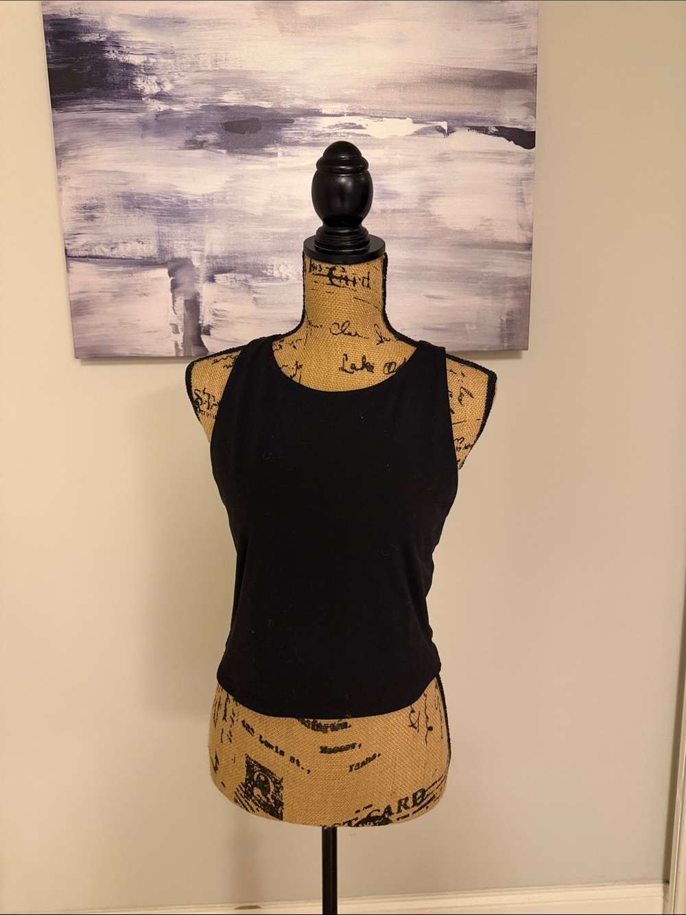 Classic Black Women’s Backless Tank Top